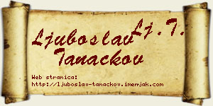 Ljuboslav Tanackov vizit kartica